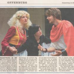 Offenburger Tageblatt - Zeitungshinweis vom 10. Mai 2007