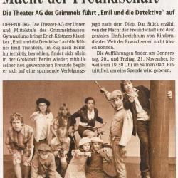 Badische Zeitung - Vorbericht vom 6. November 2008