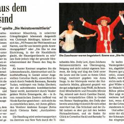 Badische Zeitung - Aufführungsbericht vom 25. Mai 2009