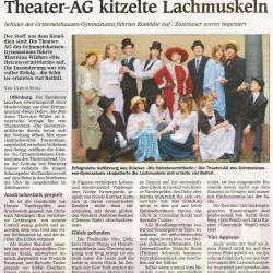 Offenburger Tageblatt - Aufführungsbericht vom 28. Mai 2009