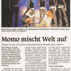 Offenburger Tageblatt - Aufführungsbericht vom 20. November 2009