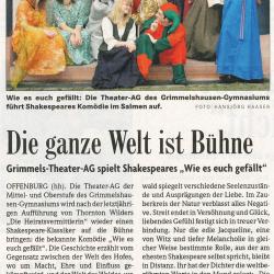 Badische Zeitung - Vorbericht vom 7. Mai 2010