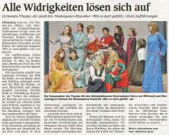 Offenburger Tageblatt - Vorbericht vom 11. Mai 2010