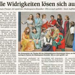 Offenburger Tageblatt - Vorbericht vom 11. Mai 2010