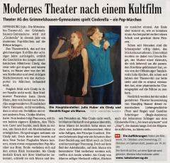 Cinderella 2011 - BZ-Vorbericht vom 22.10.2011