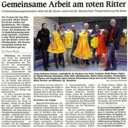 Roter Ritter Parzival - OT Vorbericht vom 24. Oktober 2012