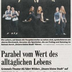 Wilder Unsere Kleine Stadt 2012 - BZ Vorbericht vom 8. Oktober 2012