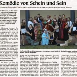 Moliere Der Buerger als Edelmann - OT-Vorbericht vom 5. November 2013