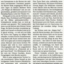 Moliere Der Buerger als Edelmann - BZ-Auffuehrungsbericht vom 12. November 2013