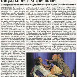 Badische Zeitung - Aufführungsbericht vom 8. Oktober 2013