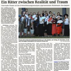 Don Quijote 2015 - OT Vorbericht vom 17. November 2015