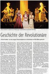 Vision Freiheit 2015 - BZ Aufführungsbericht vom 7. Dezember 2015