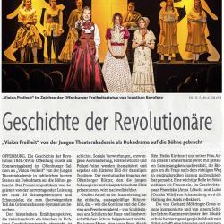 Vision Freiheit 2015 - BZ Aufführungsbericht vom 7. Dezember 2015