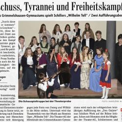 Wilhelm Tell - BZ Vorbericht vom 15. November 2016