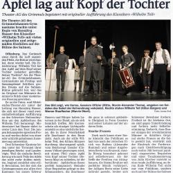Wilhelm Tell - OT Aufführungsbericht vom 23. November 2016