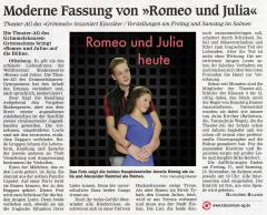 Romeo und Julia heute - OT Vorbericht vom 13. November 2017