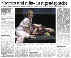 Romeo und Julia heute - OT Auffuehrungsbericht vom 2. Dezember 2017