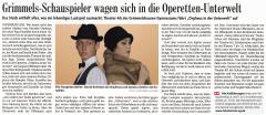 Orpheus in der Unterwelt - BZ Vorbericht vom 6. Juni 2018