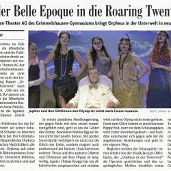 Orpheus in der Unterwelt - BZ Auffuehrungsbericht vom 14. Juni 2018