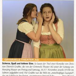 Scherze Spass und tieferer Sinn - Offenblatt Vorbericht vom 9. November 2018