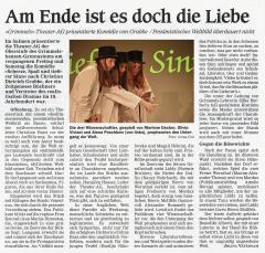 Scherze Spass und tieferer Sinn - OT Aufführungsbericht vom 24. November 2018