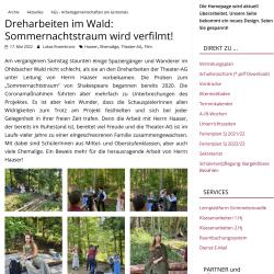 Dreharbeiten im Wald: Sommernachtstraum wird verfilmt! – Grimm