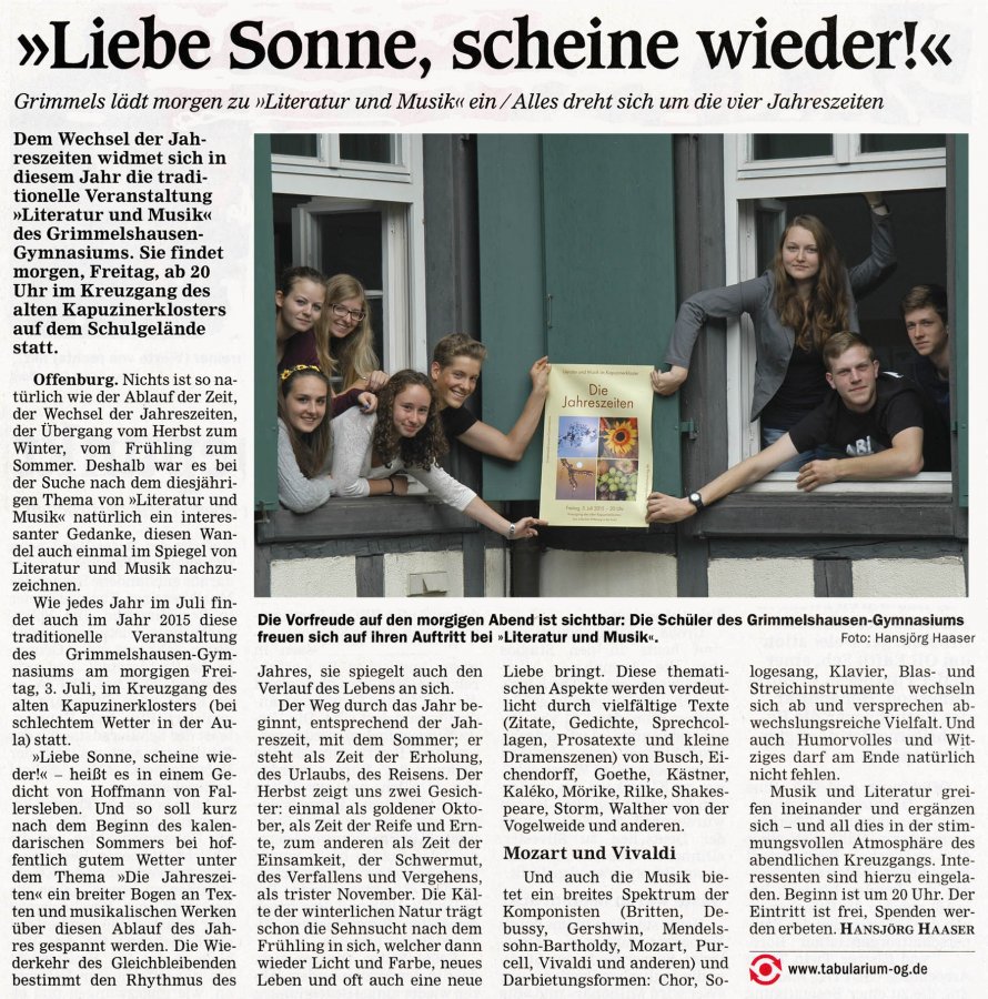 OT-Vorbericht vom 2. Juli 2015