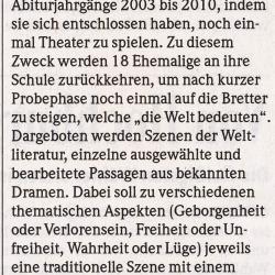 Badische Zeitung - Vorbericht vom 12. Oktober 2010